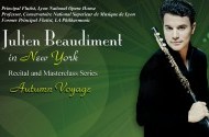 Julien Beaudiment Flute Recital and Masterclass in NYC